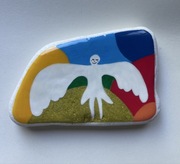 Malowany kamień- Anioł