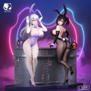 Figurki Lin i Xia 1/6 Bear Panda Bunny Girl Figurka anime hentai