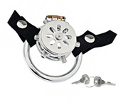 Pas cnoty chastity z Wkręcanymi Kolcami CBT Bdsm + uprząż oring 45mm