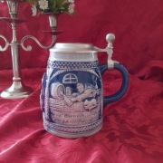 Kufel ceramiczny Marzi&Remy z cynową pokrywą #vintage #starekufle