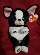 Nowy Beanie Bellies TINK czarno-biały piesek 15cm Pupilki TY