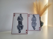 Personalizowane karty ze zdjęciem, prezent, król, królowa