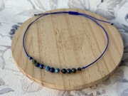 bransoletka na sznurku z kamieniami naturalnymi Turkusami 