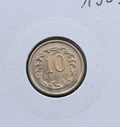 10 groszy 1999 w bardzo dobrym stanie (2+) holder 