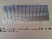 Grzebień górny do krajalnicy chleba DAUB - 32 / 12