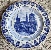 Delft niebieski talerz kolekcjonerski 
