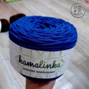 KamaLINKA nr 215  chabrowy sznurek bawełniany 5mm bez rdzenia 100m