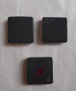 Klawisze grafitowe do wyboru Hager Polo Optima - nowe