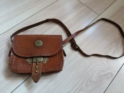 Stara skórzana torebka vintage PRL