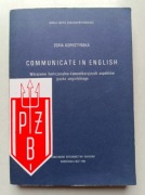 Communicate in English Zofia Kopestyńska
