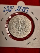 102#N 5 ZŁ GŁOWA KOBIETY 1933 R ZE ZM RZADKI ROCZNIK 