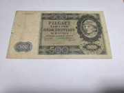 Banknot 500 zł 1940 seria A