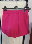 Spodenki damskie krótkie z kieszeniami fuksja wyprzedaż 