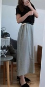 Szara spódnica długa/maxi, XXL (44)
