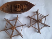 Model Leonardo Da Vinci Statek kołowiosłowy