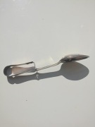 Oryginalne posrebrzane szczypce do sałatek Wellner Alfass D.R.P. angem