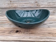 Umywalka nablatowa Verda- szmaragdowa, zielona, ciemna zieleń