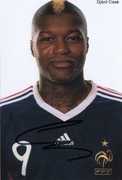 Djibril CISSE oryginalny autograf! Francja MŚ 2002 2010