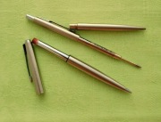 Vintage Parker satynowa stal długopis i ołówek na grafit Made in England.61