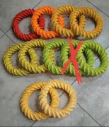 Wianki, podkłady wiklina papierowa 10 sztuk