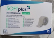 Przylepce Zarys Softplast włókninowe w rolce niejałowe 2,5 cm x 5 m 12 szt.