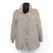 Kurtka koszulowa Part Two beżowa 38 – shacket overshirt, kapsułowa, casual