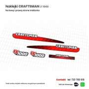 Naklejki kosiarki traktorka CRAFTSMAN LT2000