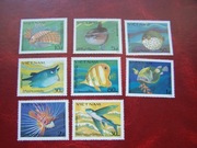 Wietnam 1984 MNH Mi. 1432/39 Fauna Ryby
