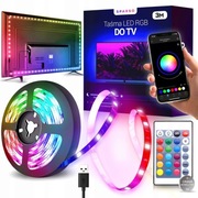 Taśma LED USB TV RGB 3m Ledy Telewizor Podświetlenie APLIKACJA PILOT 5050