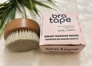 Szczotka do masażu biustu Bra Tape, naturalne włosie i drewno