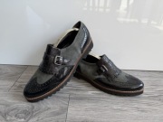 Półbuty skórzane wsuwane mokasyny Gabor rozmiar 41