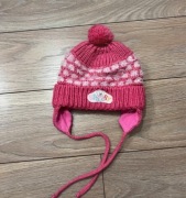 Zimowa ciepła czapka dla dziewczynki z pomponem 3 latka