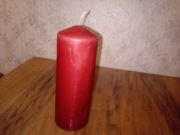 Świeca głęboka czerwień