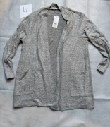 Szary kardigan George r. L miękki materiał