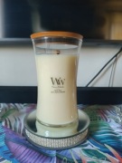 Świeca świeczka Yankee candle Woodwick Solar haze soleil duża 610g grapefru