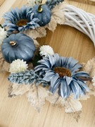 Wianek jesienny na drzwi dynie / liście