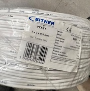Kabel YTKSY 3x2x0,5 500 metrów do telekomunikacji i alarmów 