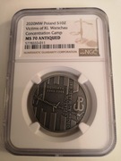 10zl ofiarom obozu KL Warschau NGC MS70 