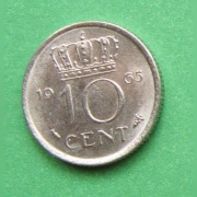 moneta 10 centów holenderskich 5szt