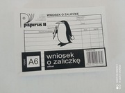 Druk wniosek o zaliczkę