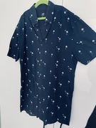 Koszula letnia H&M 170 S granatowa niebieska Marynarska bawełna chłopięca