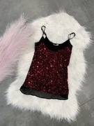 Cekinowa bluzka na ramiączkach (S) Promod