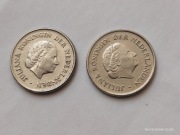2 x 25 cent Holandia 1969 typ A i B
