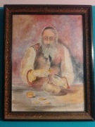 Żyd z pieniędzmi, akwarela 