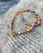 Kolorowy naszyjnik masa perłowa 