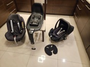 Zestaw dwa foteliki Maxi Cosi: 0-13kg i 9-18kg + baza