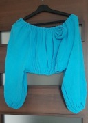  top hiszpanka z kwiatem różą odpinaną jako broszka