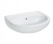 Umywalka BEZ OTWORU na baterie KOŁO IDOL 55x42cm biała