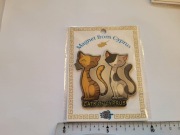 Magnes na lodówkę - 499f. CYPR Koty METALIZOWANY