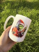 Kubek biały 450 ml grinch halloween